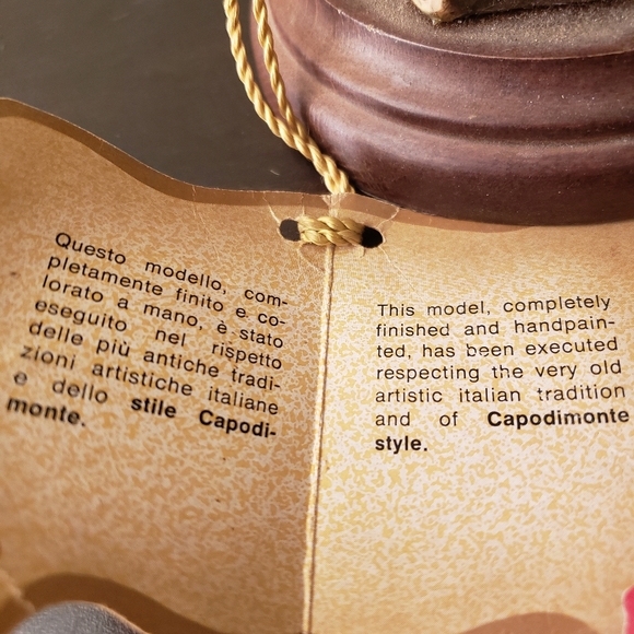 Vintage Capodimonte Santini Owl Figurine With Cert - Picture 2 of 6